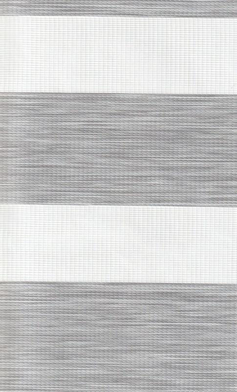 Рулонные шторы день-ночь для проема Бергамо, серый 212